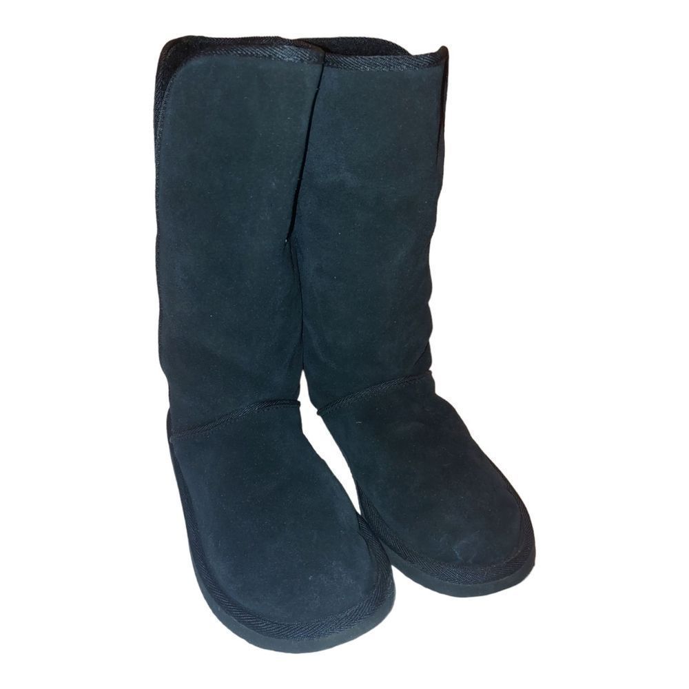 Bandolino Women's Size 6 Black Faux Suede Mid Calf Boot
